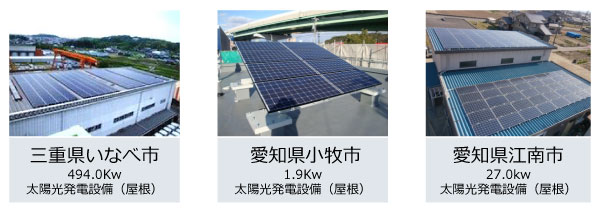 太陽光発電　屋根設置 施工例
